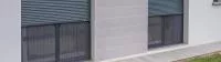 Double volets roulants gris